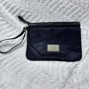 Laundry by Shelli Segal Black Nylon Wristlet, Cardholder Excellent Condition